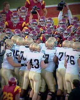 A rivalry reborn   @NDFootball and @uscfb face off this Saturday at 7:30 PM ET on ABC