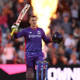 Left out of England's provisional ODI World Cup squad last week, a real statement  by Harry Brook  #TheHundred