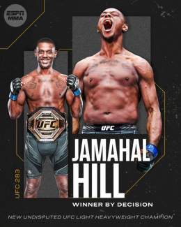 After 5 incredible rounds, Jamahal Hill is now the king of the light heavyweight division  #UFC283