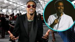 Jada Pinkett Smith's ex August Alsina is setting the record straight amid reports he liked Chris Rock's standup special.