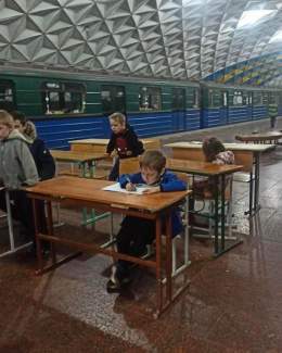 Young kids studying in a makeshift classroom in Sportyvna station of Kharkiv Metro  On 1 Sept, it&rsquo;s back to school for Ukrainian kids&hellip; but classes will be held mostly online. As of 1 Sept, 380 Ukrainian children killed, 736 injured, 228 