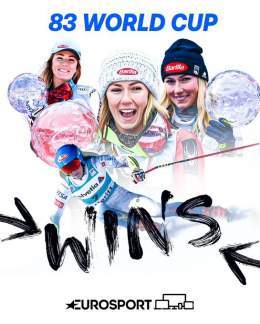 ???????????????????? ???????? ???????????? ????????????????????????   Mikaela Shiffrin has surpassed Lindsey Vonn to become the woman with the most Alpine Ski World Cup wins   @MikaelaShiffrin | @usskiteam | @lindseyvonn