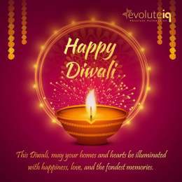 This #Diwali, may your homes and hearts be illuminated with happiness, love, and the fondest memories.  Team #EvoluteIQ wishes you and your loved ones a happy, safe and noise-free Diwali!
