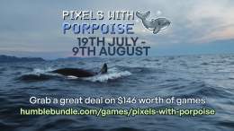 The Pixels With Porpoise @humble Bundle is now live! Grab awesome games like @celeste_game and every purchase will donate to @whalesorg's vital work to protect whales and dolphins across the globe. Buy now