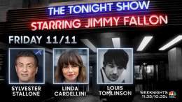 Happy Friday! Tonight:   Thank You Notes  @TheSlyStallone  @lindacardellini  Performance from @Louis_Tomlinson  #FallonTonight