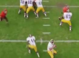 "Mike White drops back to pass."  The Bills: