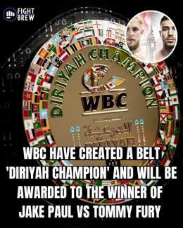 New belt on the line for Jake Paul vs Tommy Fury, who takes it? #PaulFury