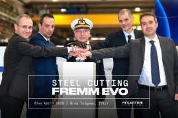 Today, at our Riva Trigoso shipyard, took place the steel-cutting ceremony of the first of two next-generation FREMM frigates of the &ldquo;EVOLUTION&rdquo; version, known as &ldquo;FREMM EVO&rdquo;, in the presence, among others, of the Director of 