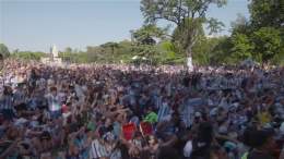 Argentina fans in Buenos Aires are loving it  #WorldCupWatchParty0:11