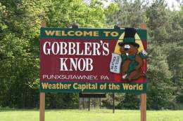 Today the Groundhog Day ceremony will be held here.