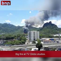 BREAKING: #BNNBrazil Reports.  A big fire is now happening at PROJAC, where TV Globo (@tvglobo) Studios are located, in the Jacarepagu&aacute; neighborhood, west of the Rio de Janeiro city. #Brazil