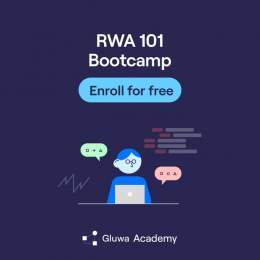 Introducing Gluwa Academy!    Learn about the exciting world of real-world assets for FREE and educate yourself on the trillions of dollars in RWA's untapped value  With your % FREE enrollment, you can master RWAs and diversify your portfolio. Check 