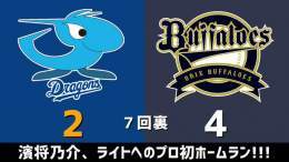 ファーム公式戦 中日vs.オリックス 2023.04.04 7回裏 濱将乃介、ライトへのプロ初ホームラン！！！  中日ドラゴンズ、2点ビハインドです #dragons #中日ドラゴンズ  【全打席結果はこちらから】 &rArr;