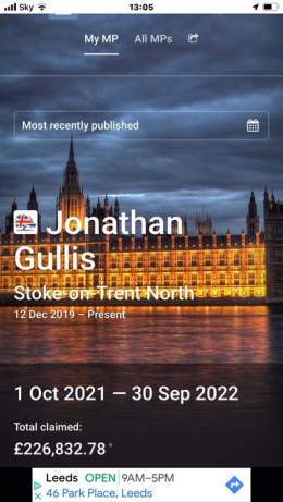 OH LOOK which @Conservatives MP says #Nurses have to be fair to taxpayers,   BUT he&rsquo;s happy to claim &pound;226k of taxpayers money in expenses.  #Ridge #BBCLauraK @SkyNews @BBCNews @LBC