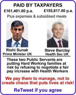 Dear @RishiSunak @SteveBarclay  you call your publicity stunt meeting the #NHS Reform proposals  What about #NHSnurses Fair Wage Reform?  @SkyNews @BBCNews @LBC @bbc5live @itvnews #BBCLauraK