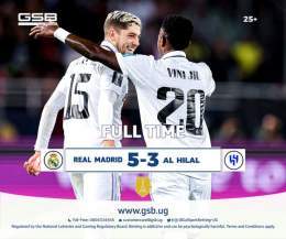 REAL MADRID WON THEIR FIFTH CLUB WORLD CUP  2014  2016  2017  2018  2022    #GSBUganda | #SportsBetting | #ClubWC  #FIFAClubWorldCup