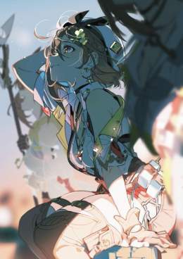 ＼『#ライザ３』発売１カ月前記念イラストリレー ／ 18人目最後のイラストを 描き下ろしていただいたのは 米山舞 さん (@yoneyamai)  過去の自分と一緒に空を見上げるライザ。 何を想っているんでしょう&hellip;?  フォロー＆#ライザ３イラストリレー と感想を 入れて引用RTでポストカードセットが当たる