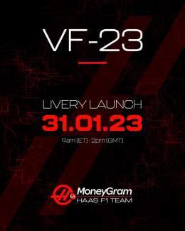 Save the date, there&rsquo;s not long to wait!  #HaasF1 #MoneyGramDrivesYou