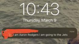 GUYS ITS CONFIRMED AARON RODGERS JUST TOLD ME