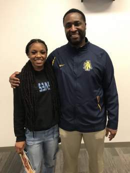 North Carolina A&amp;T State University Underclassmen Day * SaBreya Monsanto C/O '25 Combo Guard from Columbia, SC