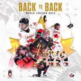 BACK-TO-BACK! 20X GOLDEN!    #WorldJuniors
