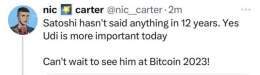 UD is most certainly not more important today. Bleach has done some damage to this man&rsquo;s brain. #Bitcoin