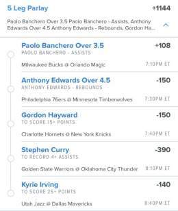 +1144 Odds Parlay   Free play of the day. Will pick the giveaway winners around 4 or 5 this afternoon. Let&rsquo;s eat!   #gamblingtwitter