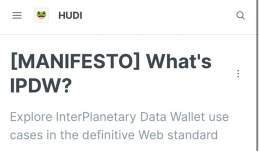 Exclusive sneak peek into what we're working on at #HUDI: groundbreaking #IPDW protocol will revolutionize data ownership and monetization!    Empowering users while keeping privacy &amp; security as our top priority.   Say goodbye to centralized dat