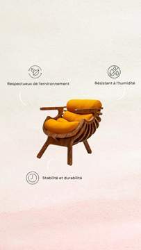 D&eacute;couvrez le fauteuil Nubes, fabriqu&eacute; en bambou massif. Avec sa densit&eacute; &eacute;lev&eacute;e et sa r&eacute;sistance, ce fauteuil offre une stabilit&eacute; et une durabilit&eacute; exceptionnelles. De plus, sa r&eacute;sistance