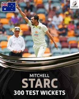 A magnificent milestone for Australia quick Mitchell Starc   #AUSvSA | #WTC23