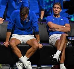 Who thought rivals can feel like this towards each other. That&rsquo;s the beauty of sport. This is the most beautiful sporting picture ever for me. When your companions cry for you, you know why you&rsquo;ve been able to do with your god given talen