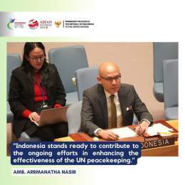 At #UNSC debate on Peacebuilding &amp; Sustaining Peace,  underlines:  national ownership w/ bottom up approach  resilient institutions w/ good governance &amp;  sustainable financing  UN system synergy &amp; PBC central role  #inidiplomasi