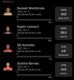 4 for Clippers vs Toronto LIKE IF TAILING! #prizepicks #ud #sportsbet #GamblingTwitter #NBA