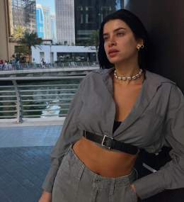 Photo by Jessie on February 10, 2024. May be an image of 1 person, turtleneck, necklace and choker.