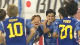 #キリンチャレンジカップ 2023   #サッカー日本代表 vs エルサルバドル  試合開始早々の1分、#久保建英 のクロスに #谷口彰悟 が頭で合わせて、#SAMURAIBLUE が先制  #フジテレビ 系列で生放送中 #TVer でライブ配信中   #夢への勇気を  #jfa #daihyo&hellip;&nbsp;Show more