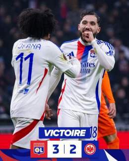 𝗩𝗜𝗖𝗧𝗢𝗜𝗜𝗜𝗜𝗥𝗘   Au terme d&rsquo;une belle prestation collective, nos Gones d&eacute;crochent leur 4e succ&egrave;s en @EuropaLeague cette saison    On int&egrave;gre les premi&egrave;res places de cette phase de ligue   3-2 #OLSGE