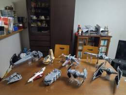 一年間にレゴで作った、スターウォーズの乗り物を並べてみました。  #LEGO #レゴ #STARWARS #スターウォーズ #LEGOSTARWARS #レゴスターウォーズ #フォトコンの帰還 #ジェダイの帰還同時上映