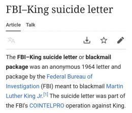In 1964, the FBI wrote Martin Luther King Jr. a blackmail letter that recommended he commit suicide.  If social media existed during the civil rights movement, the US government would have pressured Facebook, Twitter, and YouTube to silence MLK.