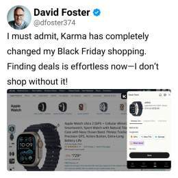 Karma: Your Key to Hacking Amazon Prices.Don't overpay on Amazon Prime Day again!  You're welcome. From karmanow.com