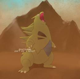 Do you like Tyranitar ?    RT appreciated!   #Pokemon #PokemonUNITE #ポケモン #ポケモンユナイト #digitalart #pokemonfanart