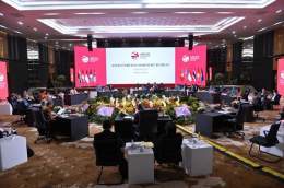 &ldquo;The trust of the international community should be used by ASEAN to continue its role as an anchor of peace &amp; stability in the region developing an inclusive regional architecture.&rdquo; #FMMarsudi at the ASEAN Foreign Ministers&rsquo; (A
