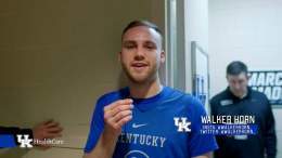Ace reporter @walkerhorn_ on the scene with the hard hitting questions