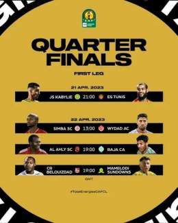 Lots of entertainment to watch out for in the first leg fixtures of the #TotalEnergiesCAFCL Quarterfinals.  Which game are you looking out for   #TotalEnergiesCAFCL #CAFCL #AfricanFootball