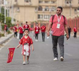 Thousands of @AlAhly fans heading to Cairo International Stadium  to attend the #CAFCLFinal  Where will you be watching the match?  ( @AlAhly )