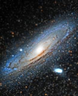 The Andromeda galaxy close  NASA More: