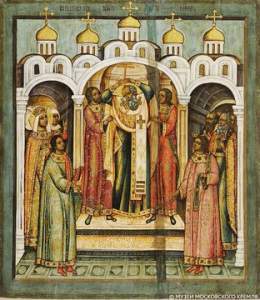#ПамятныеДаты   27 (14) сентября православные христиане отмечают праздник Воздвижение Креста Господня.  Икона &laquo;Воздвижение Креста&raquo;.  Россия, около 1679 г. Происходит из Вознесенского монастыря Московского Кремля  #музеикремля #kremlinmuse