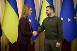 Zelensky meets with European Parliament President in Lviv.  President Zelensky thanked Roberta Metsola for her leadership in supporting Ukraine and for the EU Parliament's decision to grant the country the status of a candidate for EU membership in J