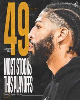 49 steals and blocks &mdash; 14 more than the next-closest player