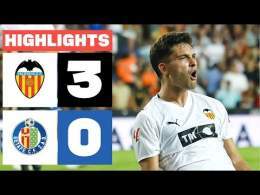 VALENCIA CF 3 - 0 GETAFE CF | RESUMEN LALIGA EA SPORTS