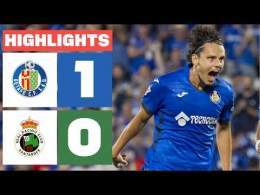 GETAFE CF 1 - 0 R. RACING CLUB | RESUMEN LALIGA EA SPORTS